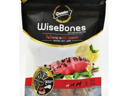 Gnawlers WiseBones Salmon with Lemon Dog Treats (Large) Supply