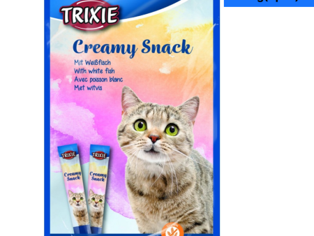 Trixie Snack with White Fish Creamy Cat Treats For Sale