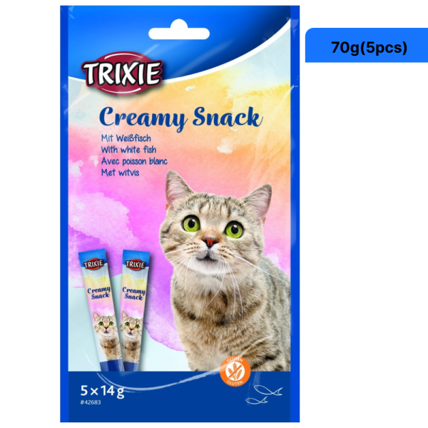 Trixie Snack with White Fish Creamy Cat Treats For Sale