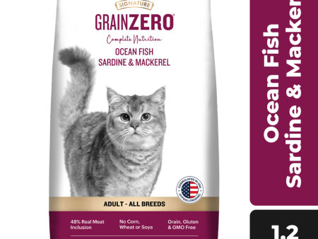 Signature Grain Zero Ocean Fish, Sardine and Mackerel Adult Cat Dry Food Supply