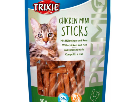 Trixie Premio Chicken Mini Sticks Cat Treats Hot on Sale