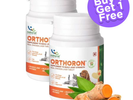 Natural Remedies Orthoron Joint Supplement Tablets for Dogs and Cats (Buy 1 Get 1) (Limited Shelf Life) Online Sale