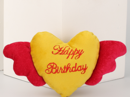 Skatrs Birthday Heart Plush Toy for Dogs and Cats Discount