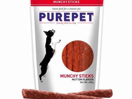 Purepet Mutton Flavour Munchy Sticks Dog Treat For Discount