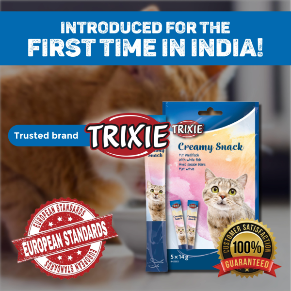 Trixie Snack with White Fish Creamy Cat Treats For Sale