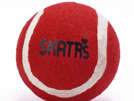 Skatrs Tennis Ball for Dogs (Red) For Sale