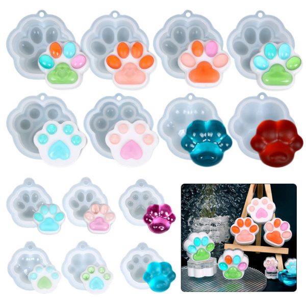 Wholesale  DIY Mini Dog Paw Silicone Mold Online Sale