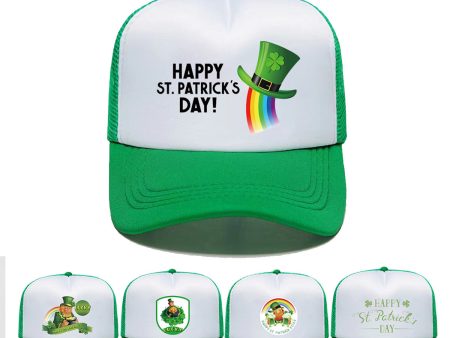 Wholesale Polyester St. Patrick s Day Shamrock Baseball Cap For Cheap