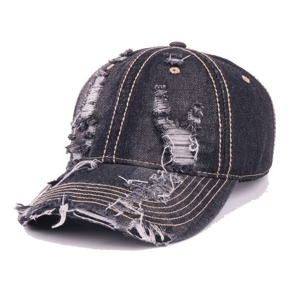 Wholesale Cotton Denim Ripped Baseball Cap Cheap