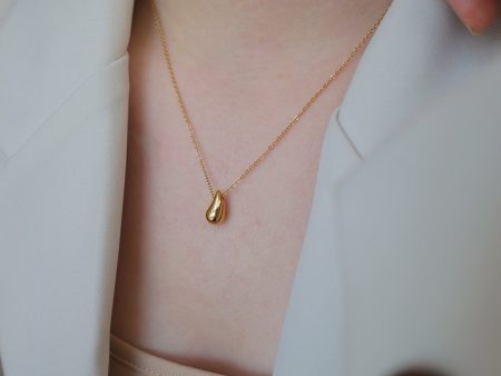 Wholesale 18K Gold Plated Water Drop Necklace Clavicle Chain Hot on Sale