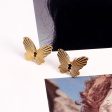 Wholesale 18K Gold Plated Butterfly Titanium Steel Earrings Online now