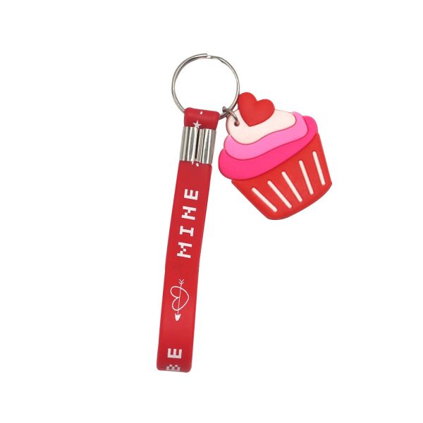 Wholesale 24pcs Valentine s Day Silicone Love Keychain Fashion