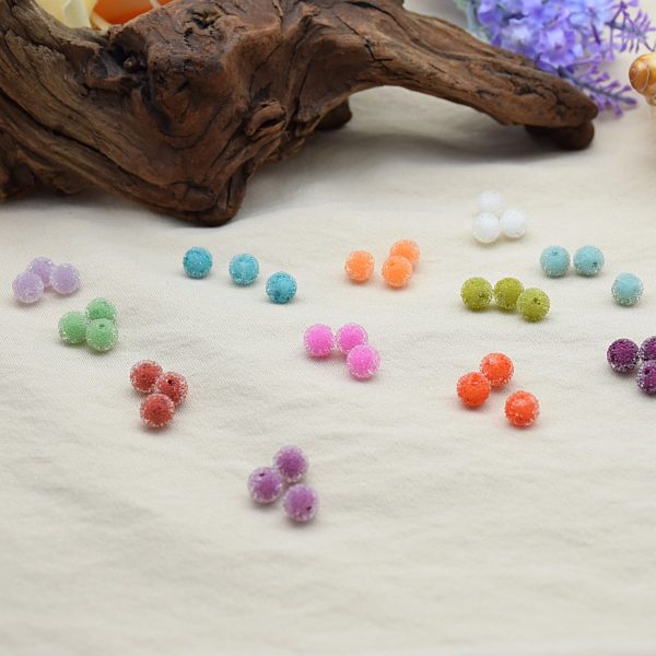 Wholesale DIY Resin 8mm Mini Colorful Candy Beads Online Hot Sale