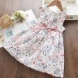 Wholesale Cotton Butterfly Print Sleeveless Dress Sleeveless Princess Skirt Fashion