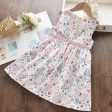 Wholesale Cotton Butterfly Print Sleeveless Dress Sleeveless Princess Skirt Fashion