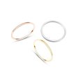 Wholesale Titanium Steel Ring Plated with 18k Real Gold Ring Sale