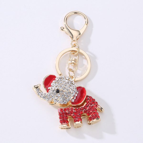 Wholesale Elephant Shape Alloy Keychain Supply