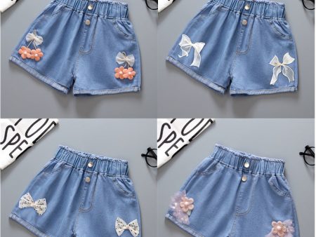 Wholesale Cotton Girls Denim Shorts on Sale