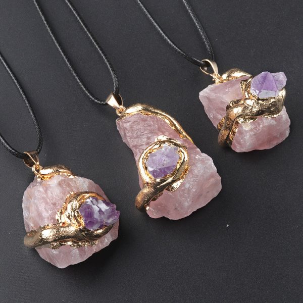 Wholesale 20~40mm Multi-color Crystal Stone Irregular Necklace Accessories For Cheap