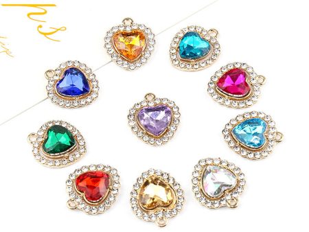 Wholesale Rhinestone Alloy Love Necklace Bracelet Pendant Fashion