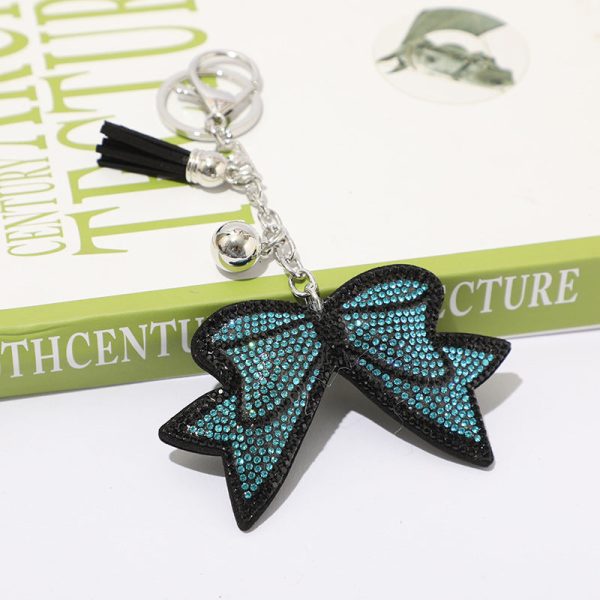 Wholesale Velvet Bow Hot Diamond Keychains Discount