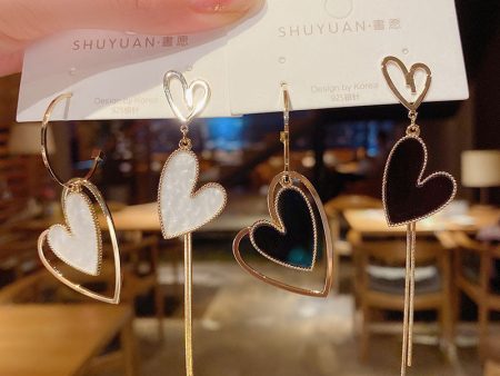 Wholesale Alloy Heart-shaped Long Earrings Discount