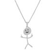 Wholesale Funny Middle Finger Funny Villain Stainless Steel Necklace Sale