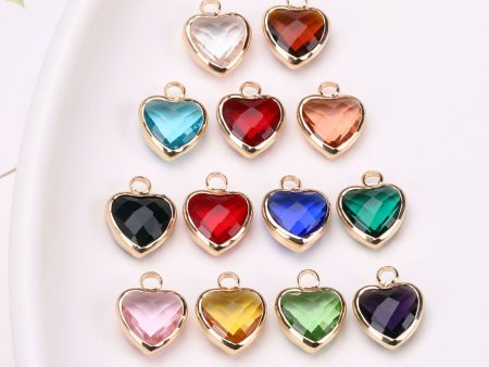 Wholesale Crystal Love Peach Heart Pendant For Sale