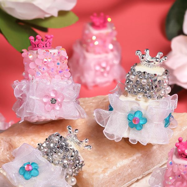 Wholesale DIY Crown Double Layer Cake Acrylic Beads Hot on Sale