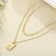 Wholesale English Letter Multi-layer Stainless Steel Necklaces Discount