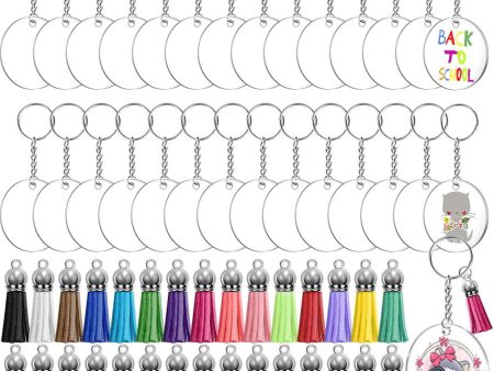 Wholesale 10PCS Creative Tassel Acrylic Keychain Online