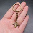 Wholesale 10PCS I Love Volleyball Pendant Metal Keychain Supply