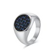 Wholesale Titanium Steel Inlaid Carbon Fiber Men s Rings on Sale