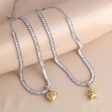 Wholesale Love Copper Plated 18k Gold Vintage Star Necklace Online