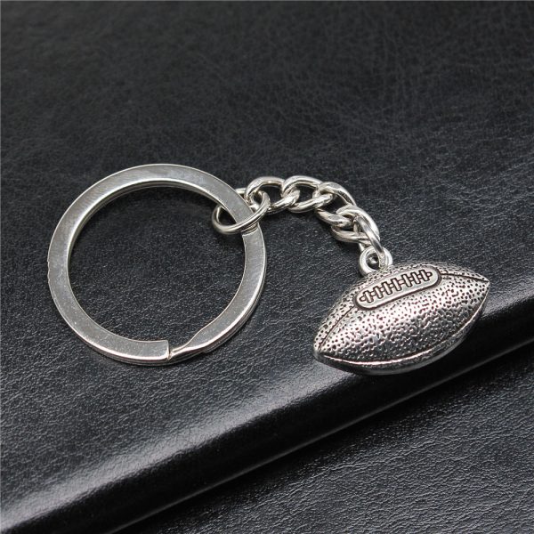 Wholesale 10PCS Rugby Pendant Metal Keychain For Discount