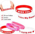 Wholesale 100pcs Valentine s Day Silicone Bracelet Online Hot Sale