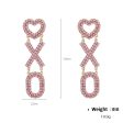 Wholesale 15PCS Valentine s Day Series Pink XOXO Necklace and Earrings Set Discount