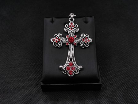 Wholesale Vintage Large Diamond Cross Pendant Necklace Sale