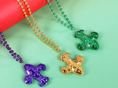 Wholesale 5PCS Mardi Gras Carnival Party Necklace Set Supply