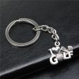 Wholesale 10PCS I Love Golf Pendant Metal Keychain Hot on Sale