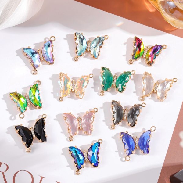 Wholesale Crystal Butterfly Double Pendant on Sale