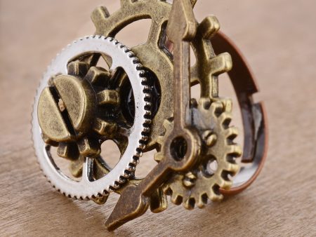 Wholesale Gothic Steampunk Gear Vintage Ring Discount