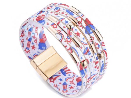 Wholesale Alloy Tube Magnet Buckle Valentine s Day Leather Bracelet Sale