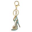 Wholesale Creative Rhinestone High Heels Hollowed Out Metal Keychain Sale