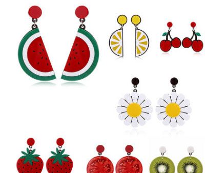 Wholesale Acrylic Fruit Earrings Online Sale