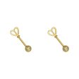 Wholesale 925 Silver Heart-shaped Screws Earrings Online Hot Sale