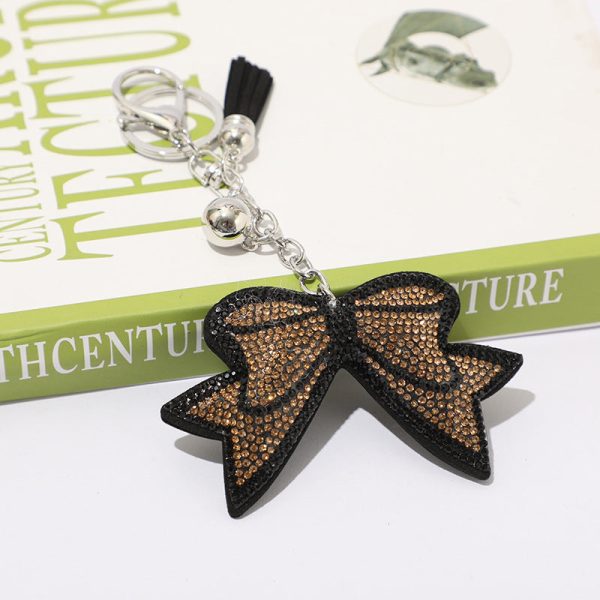 Wholesale Velvet Bow Hot Diamond Keychains Discount