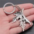 Wholesale 10PCS Leaf Pendant Metal Keychain Online