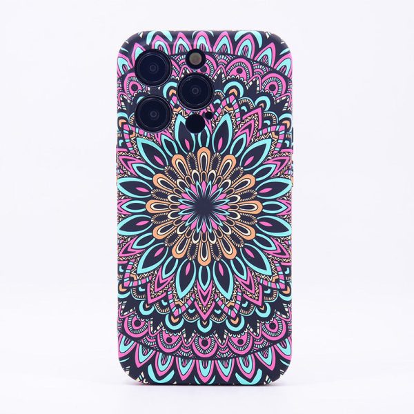 Wholesale Vintage Flower Night Glow Frosted TPU Phone Cases Hot on Sale