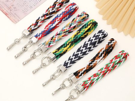 Wholesale Colorful Braided Lanyard Keychain Online Sale